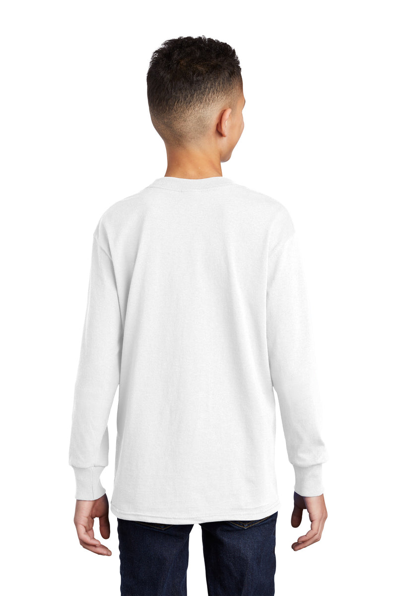Load image into Gallery viewer, Port &amp; Co Youth Long Sleeve Core Cotton Tee. PC54YLS
