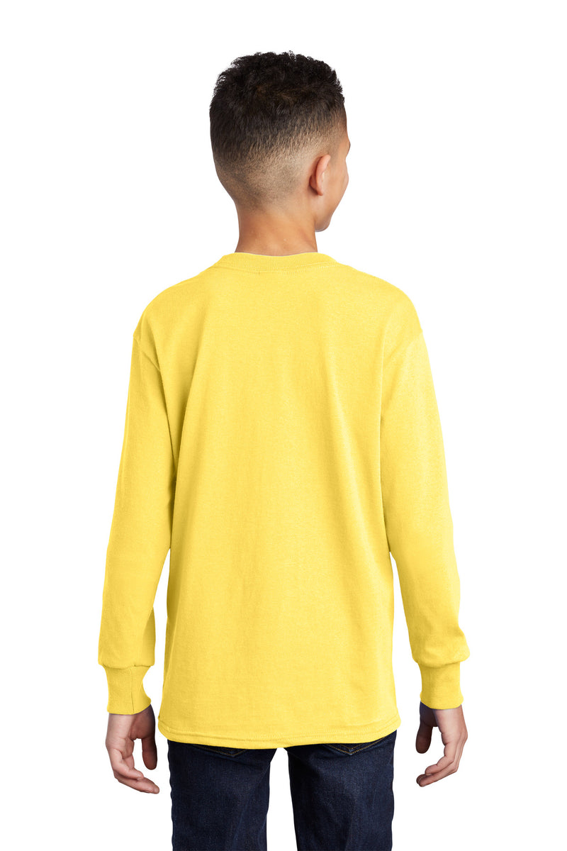 Load image into Gallery viewer, Port &amp; Co Youth Long Sleeve Core Cotton Tee. PC54YLS
