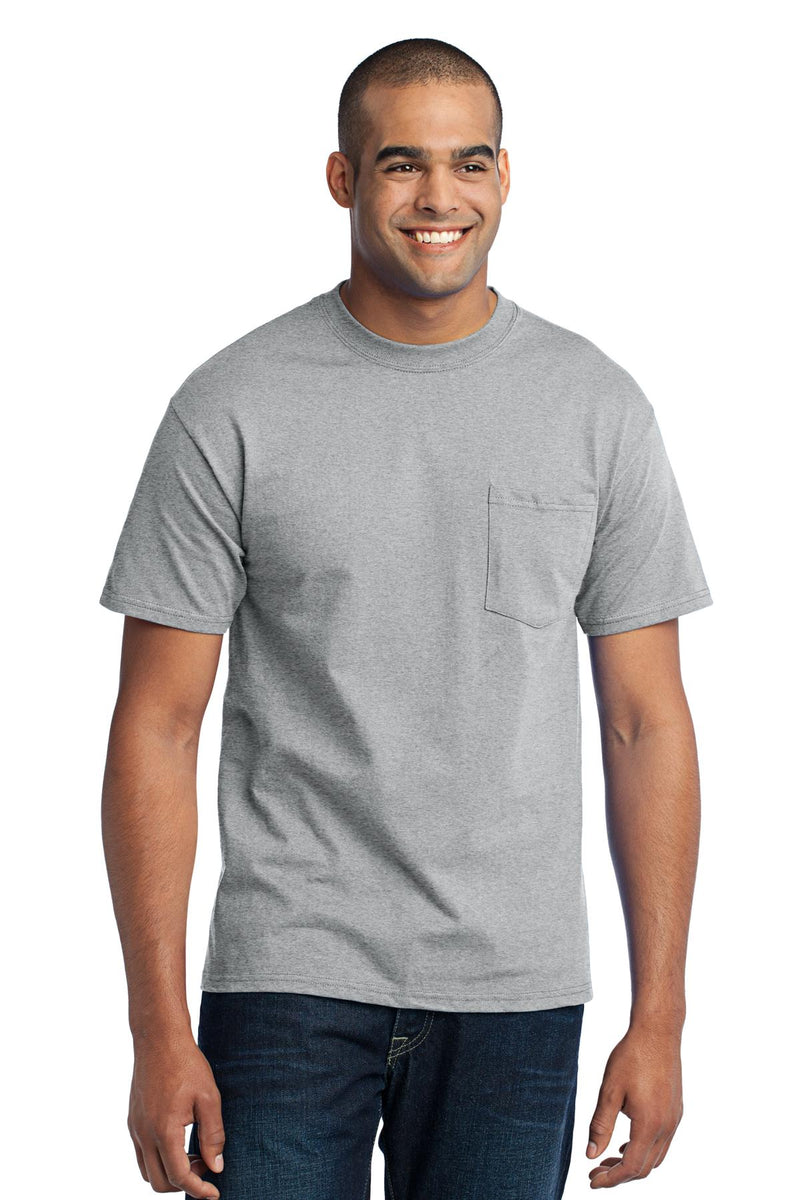 Load image into Gallery viewer, Port &amp; Co Tall Core Blend Pocket Tee. PC55PT
