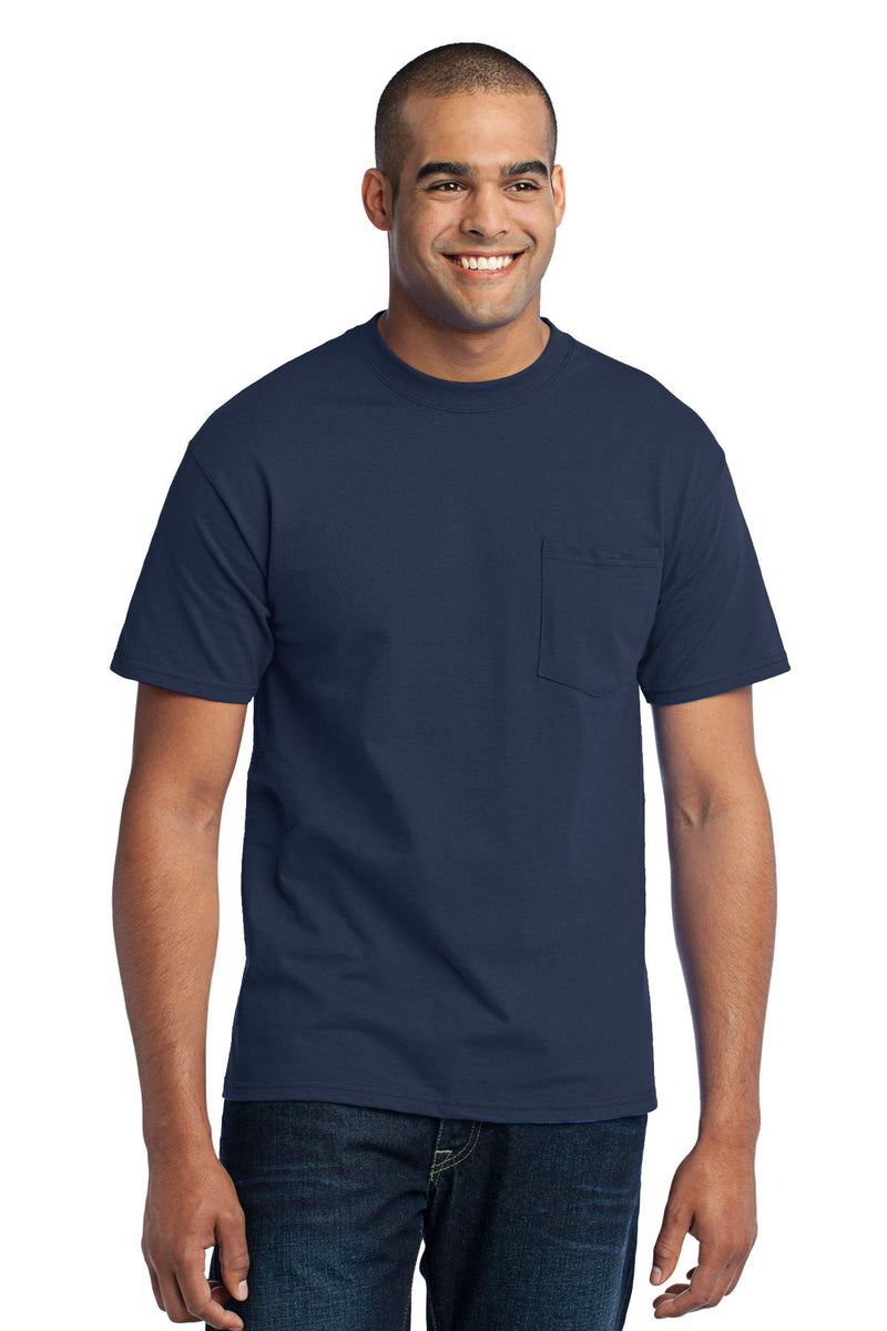 Load image into Gallery viewer, Port &amp; Co Tall Core Blend Pocket Tee. PC55PT
