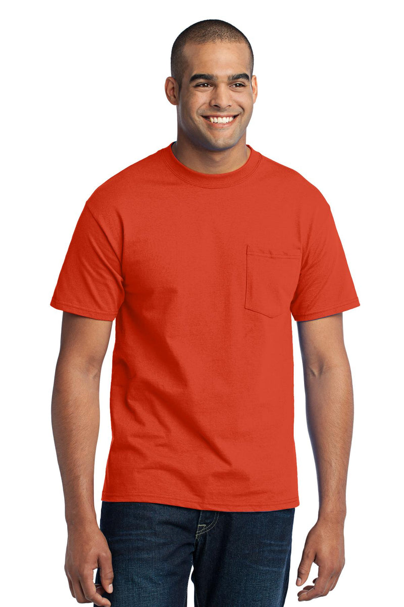 Load image into Gallery viewer, Port &amp; Co Tall Core Blend Pocket Tee. PC55PT
