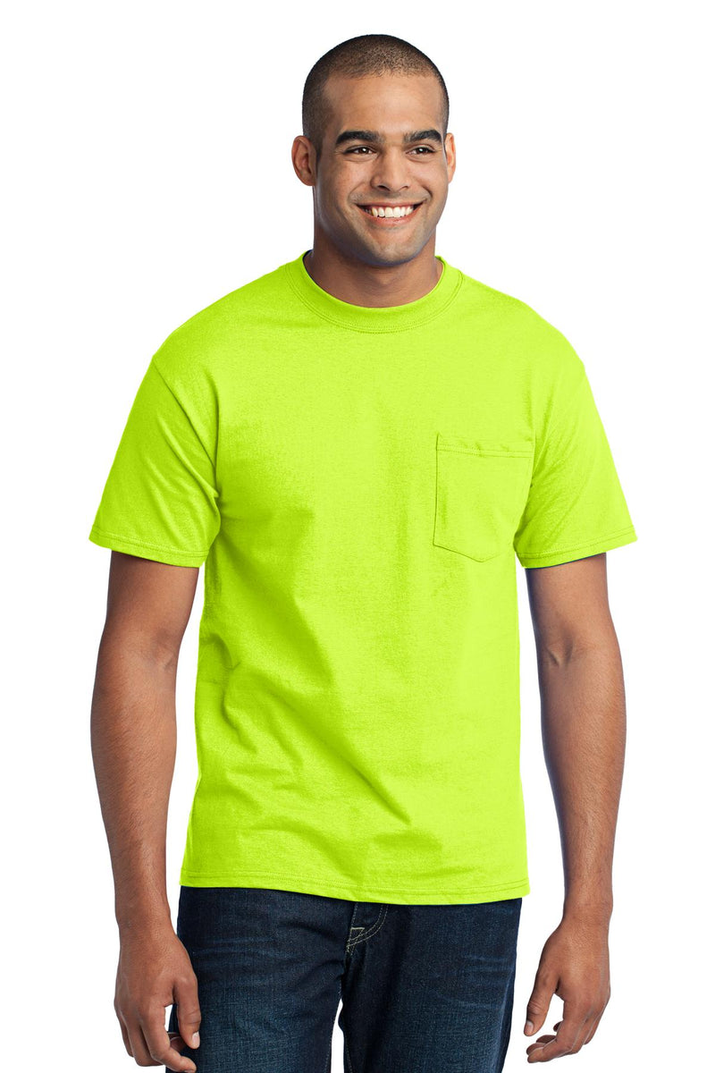 Load image into Gallery viewer, Port &amp; Co Tall Core Blend Pocket Tee. PC55PT
