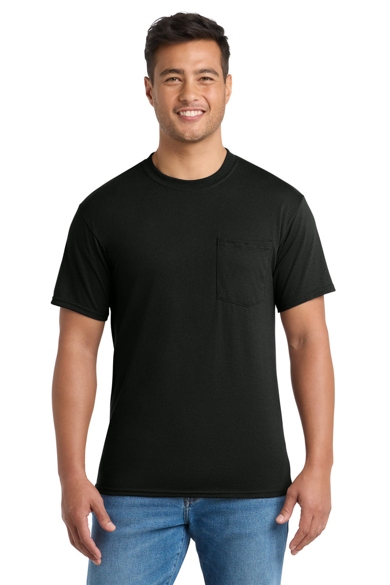 Load image into Gallery viewer, Port &amp; Co Tall Core Blend Pocket Tee. PC55PT
