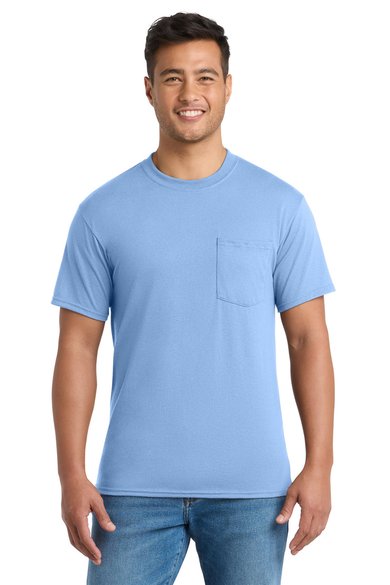Load image into Gallery viewer, Port &amp; Co Tall Core Blend Pocket Tee. PC55PT
