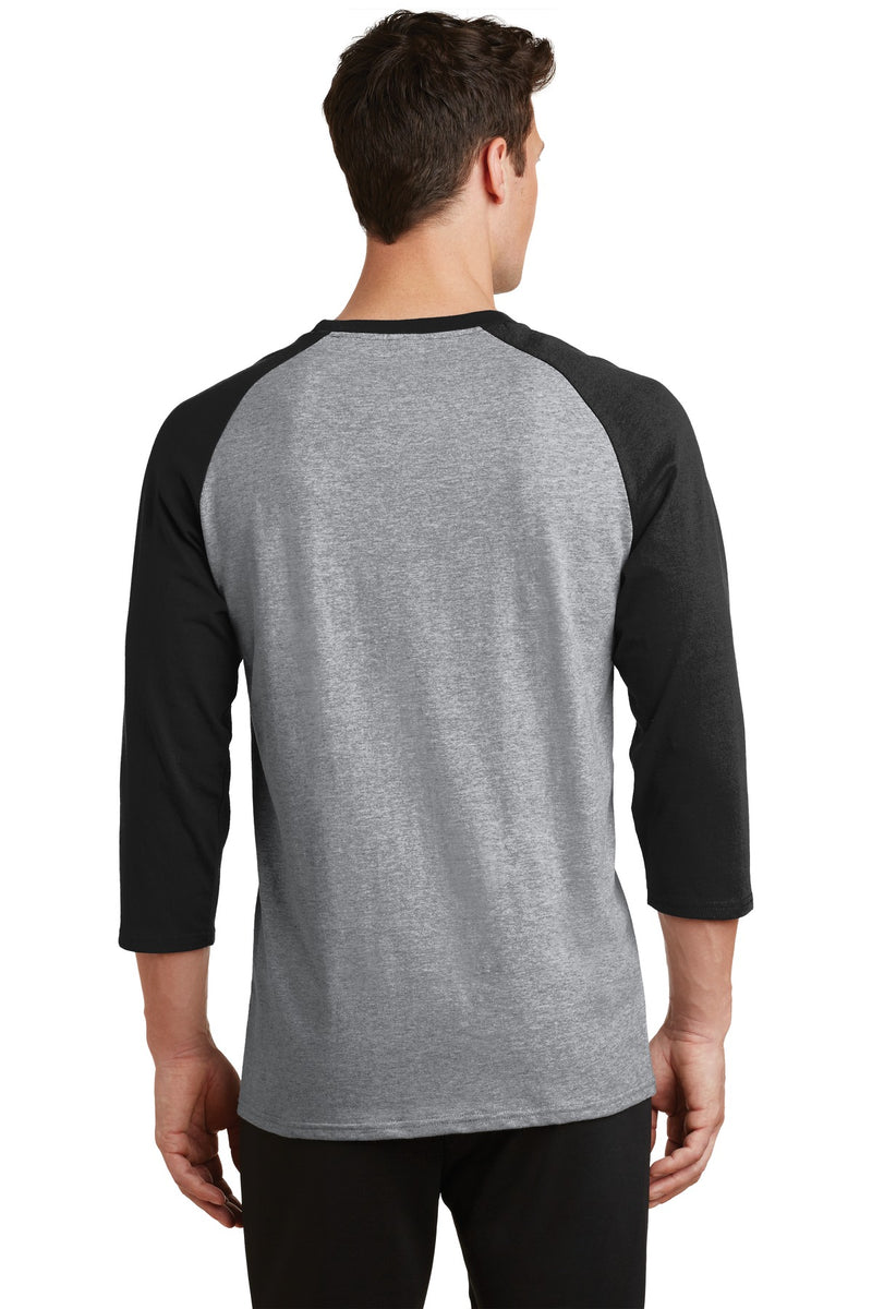 Load image into Gallery viewer, Port &amp; Co Core Blend 3/4-Sleeve Raglan Tee. PC55RS

