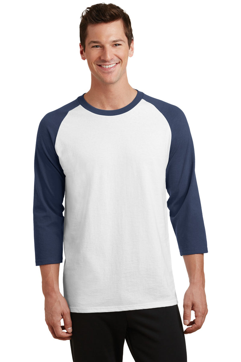 Load image into Gallery viewer, Port &amp; Co Core Blend 3/4-Sleeve Raglan Tee. PC55RS
