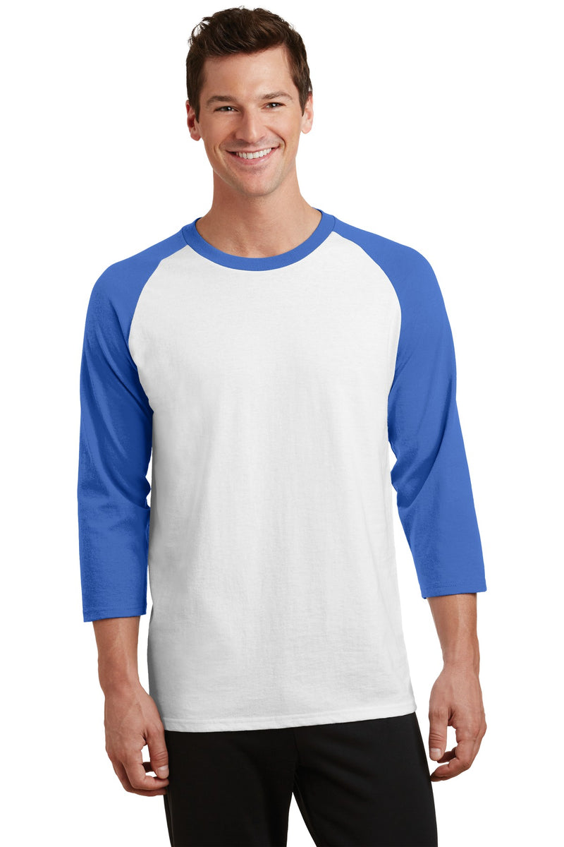 Load image into Gallery viewer, Port &amp; Co Core Blend 3/4-Sleeve Raglan Tee. PC55RS
