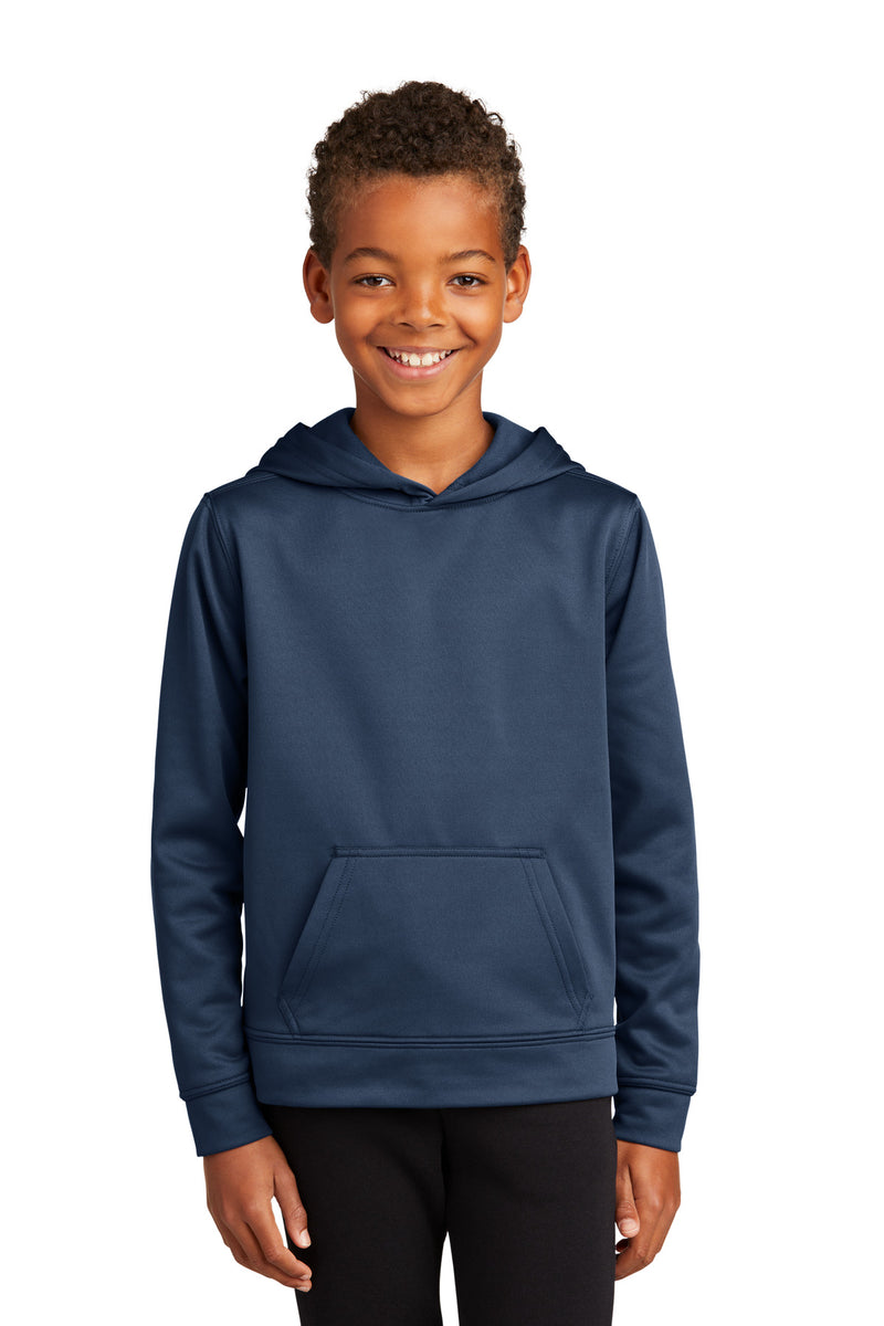 Load image into Gallery viewer, Port &amp; Co Youth Performance Fleece Pullover Hooded Sweatshirt. PC590YH

