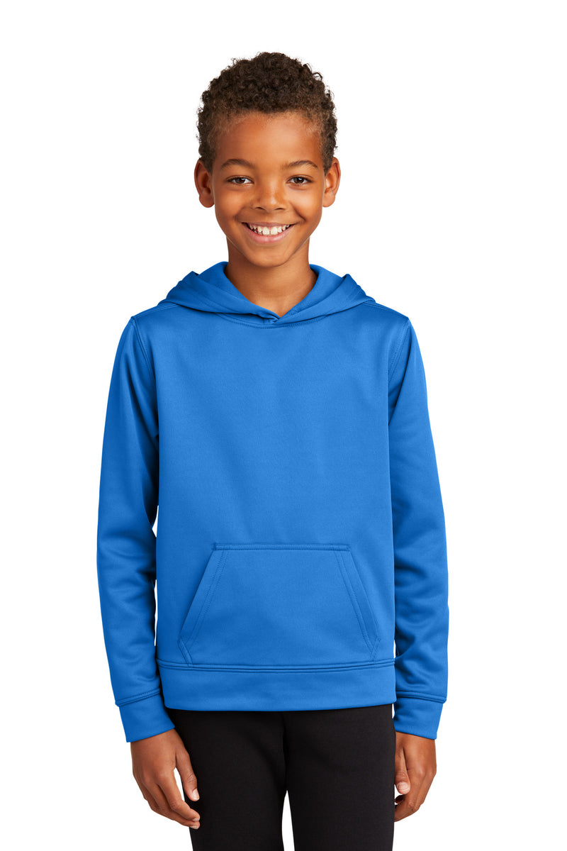 Load image into Gallery viewer, Port &amp; Co Youth Performance Fleece Pullover Hooded Sweatshirt. PC590YH
