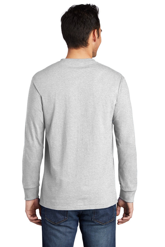 Port & Co Tall Long Sleeve Essential Pocket Tee. PC61LSPT