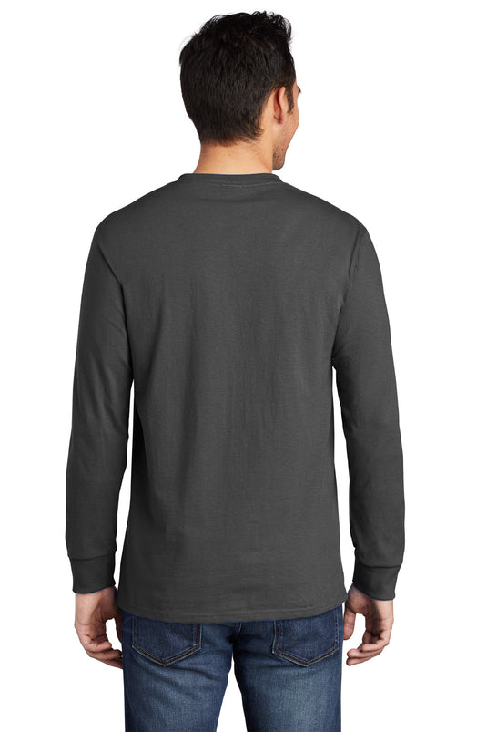 Port & Co Tall Long Sleeve Essential Pocket Tee. PC61LSPT