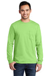 Port & Co Tall Long Sleeve Essential Pocket Tee. PC61LSPT