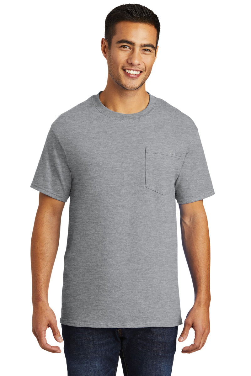 Load image into Gallery viewer, Port &amp; Co Tall Essential Pocket Tee. PC61PT
