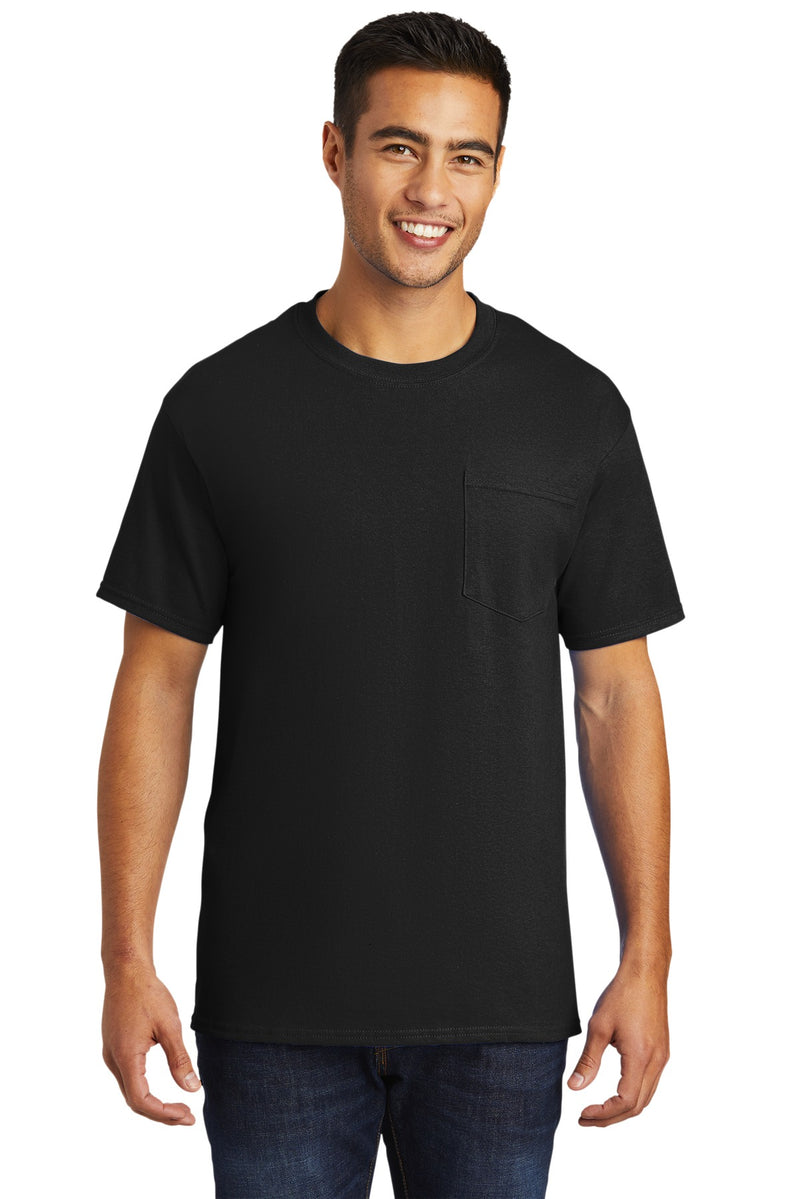 Load image into Gallery viewer, Port &amp; Co Tall Essential Pocket Tee. PC61PT
