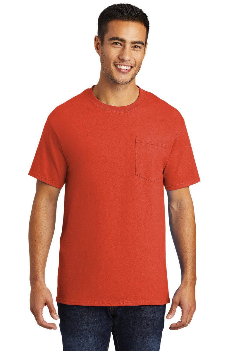 Load image into Gallery viewer, Port &amp; Co Tall Essential Pocket Tee. PC61PT

