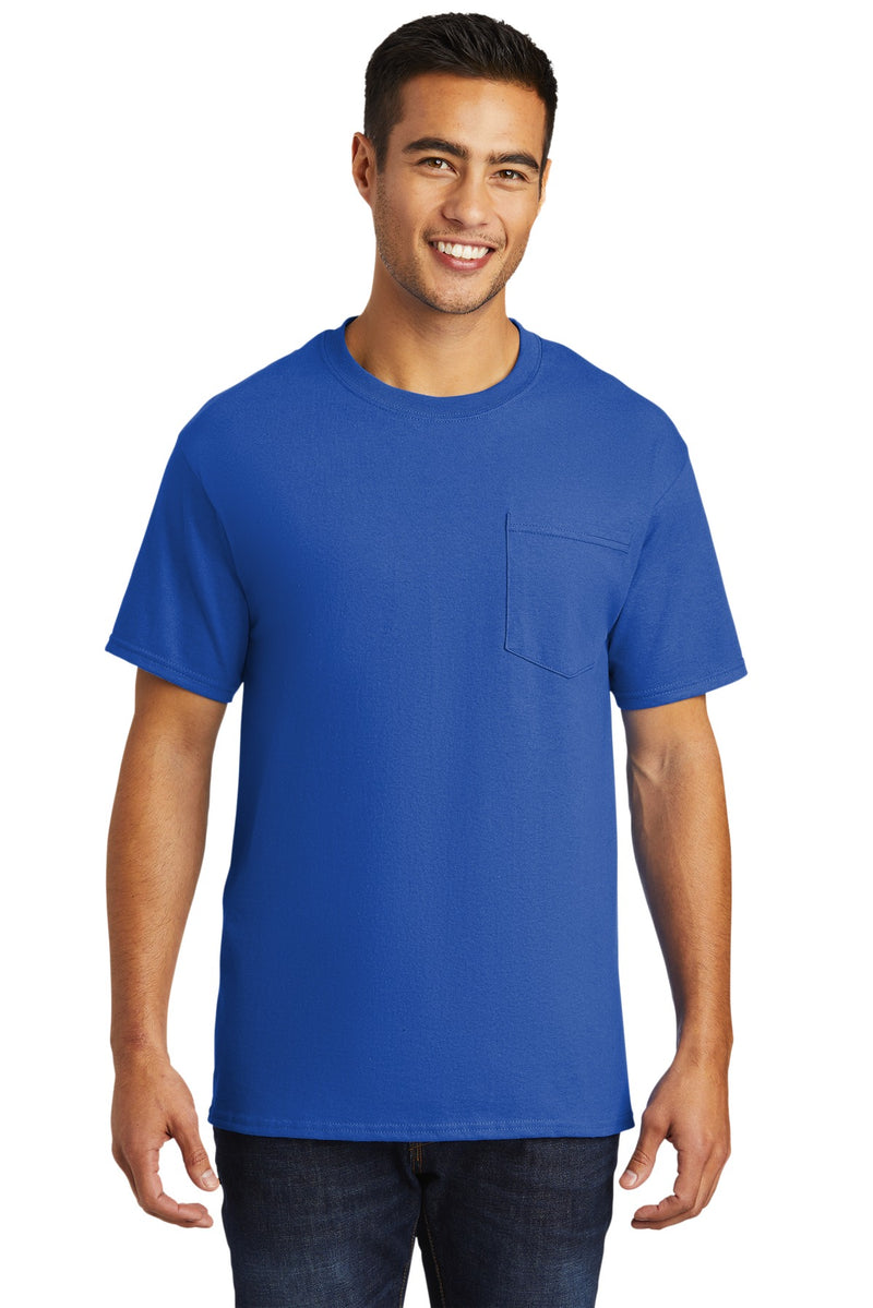 Load image into Gallery viewer, Port &amp; Co Tall Essential Pocket Tee. PC61PT
