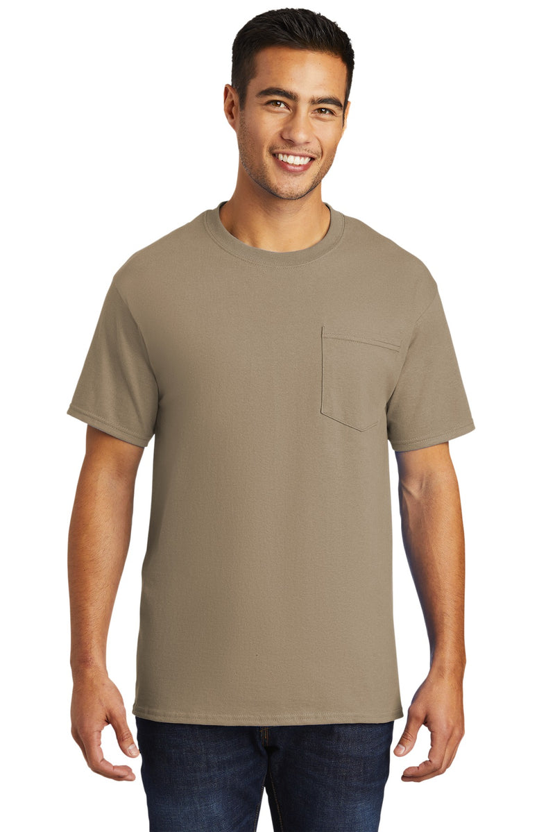 Load image into Gallery viewer, Port &amp; Co Tall Essential Pocket Tee. PC61PT
