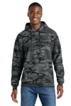 Port & Co Core Fleece Camo Pullover Hooded Sweatshirt. PC78HC