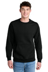 Port & Co Core Fleece Crewneck Pocket Sweatshirt PC78PKT