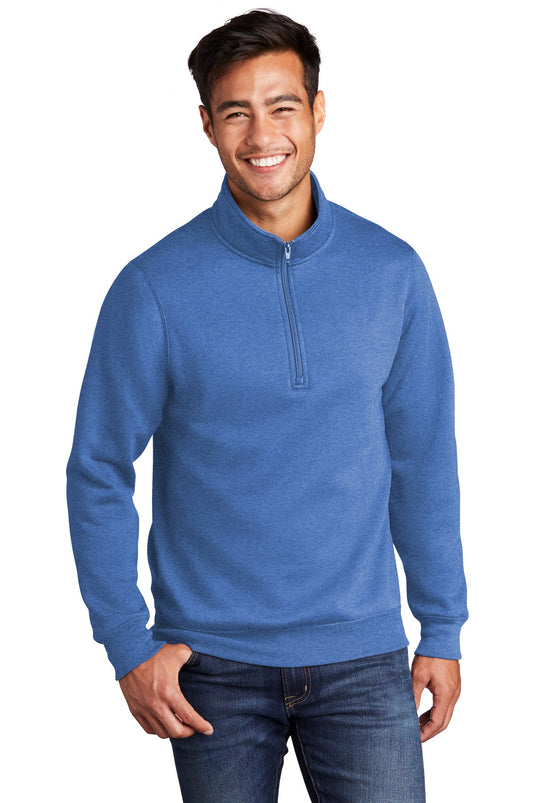 Port & Co Core Fleece 1/4-Zip Pullover Sweatshirt PC78Q