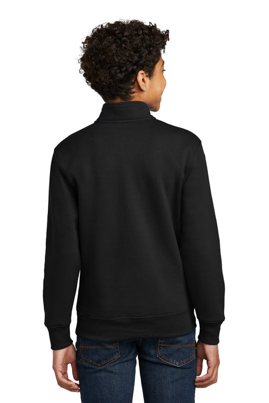 Port & Co Youth Core Fleece 1/4-Zip Pullover Sweatshirt PC78YQ