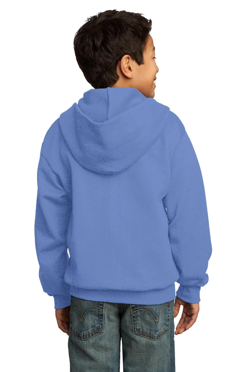 Load image into Gallery viewer, Port &amp; Co Youth Core Fleece Full-Zip Hooded Sweatshirt.  PC90YZH
