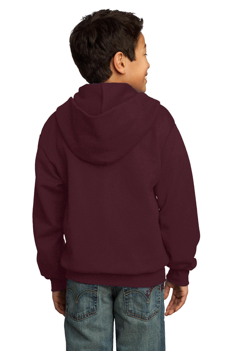 Load image into Gallery viewer, Port &amp; Co Youth Core Fleece Full-Zip Hooded Sweatshirt.  PC90YZH
