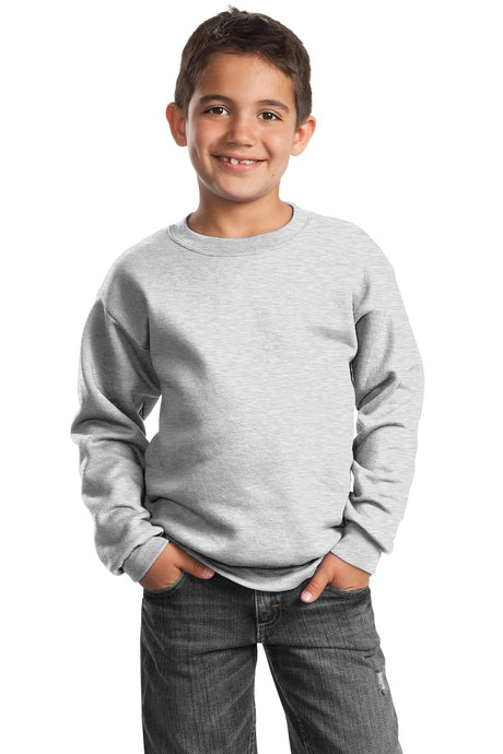 Port & Co Youth Core Fleece Crewneck Sweatshirt.  PC90Y