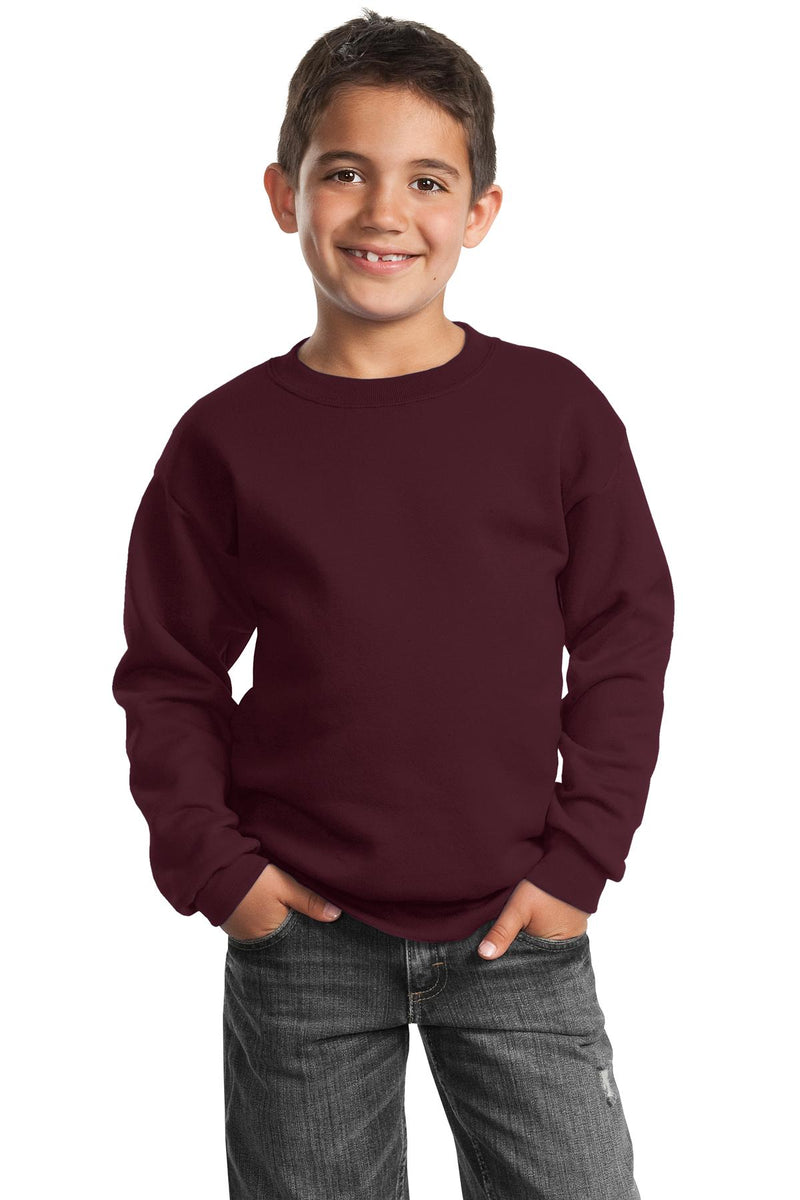 Load image into Gallery viewer, Port &amp; Co Youth Core Fleece Crewneck Sweatshirt.  PC90Y

