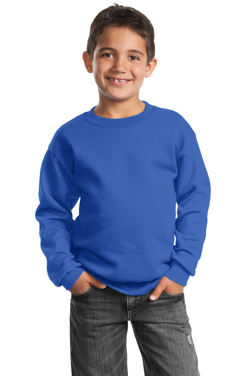 Load image into Gallery viewer, Port &amp; Co Youth Core Fleece Crewneck Sweatshirt.  PC90Y
