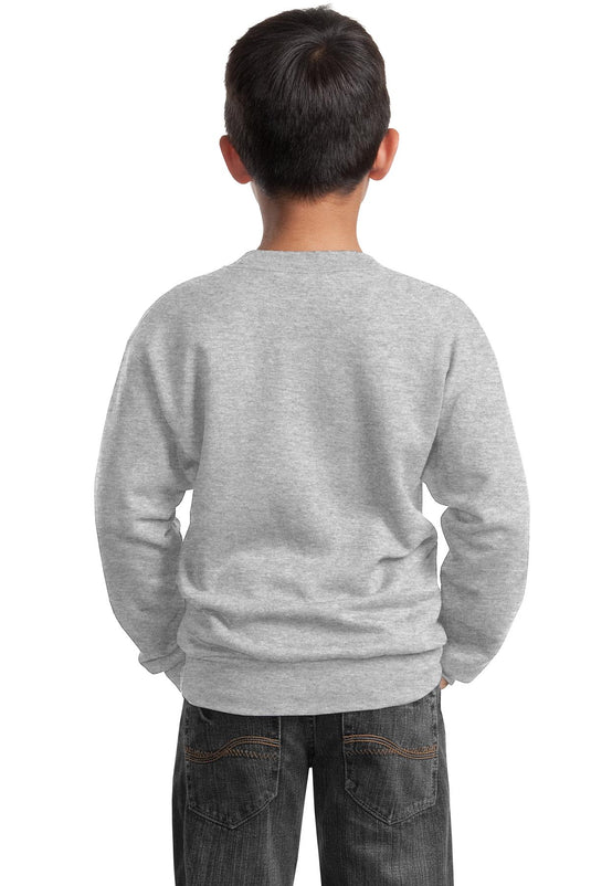 Port & Co Youth Core Fleece Crewneck Sweatshirt.  PC90Y