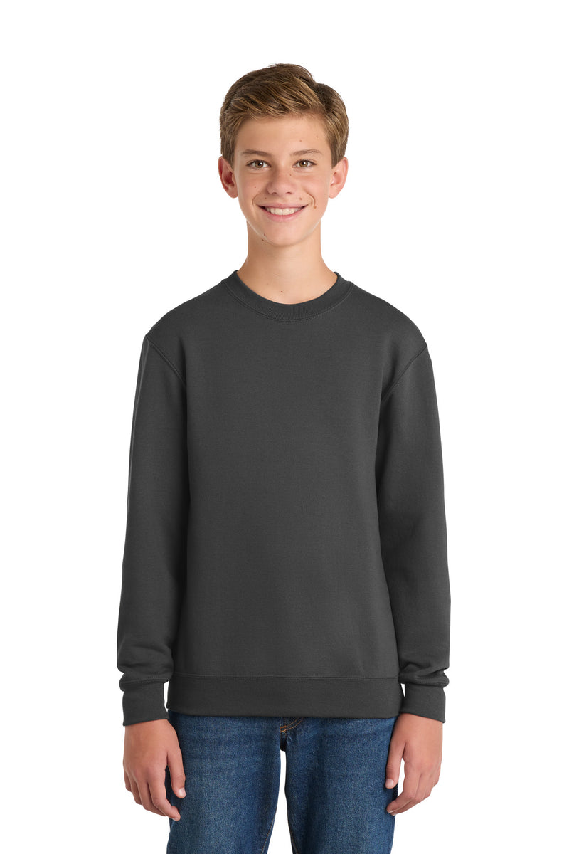 Load image into Gallery viewer, Port &amp; Co Youth Core Fleece Crewneck Sweatshirt.  PC90Y
