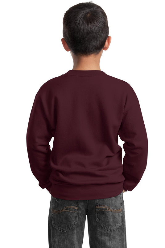 Port & Co Youth Core Fleece Crewneck Sweatshirt.  PC90Y