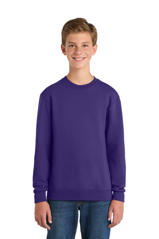 Port & Co Youth Core Fleece Crewneck Sweatshirt.  PC90Y