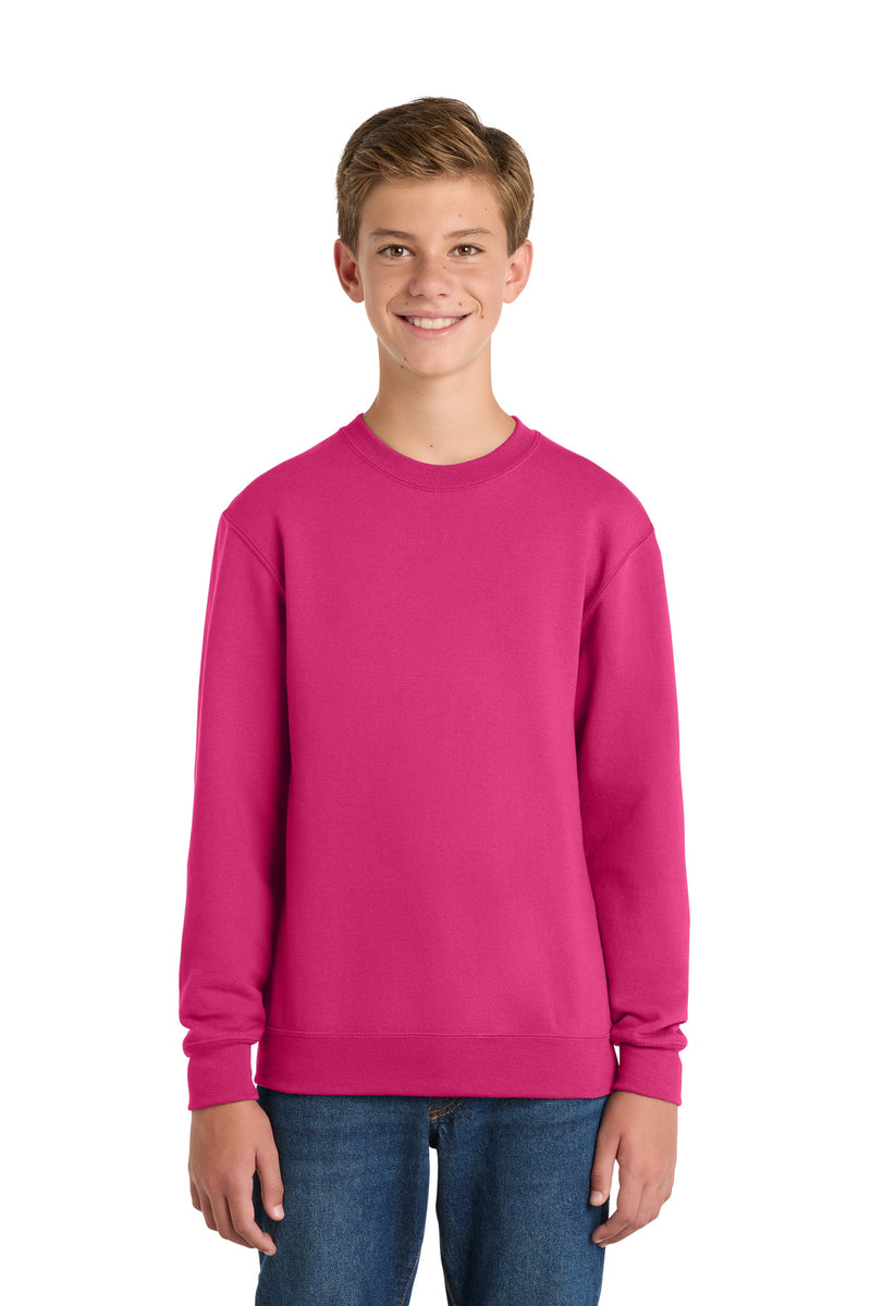 Load image into Gallery viewer, Port &amp; Co Youth Core Fleece Crewneck Sweatshirt.  PC90Y
