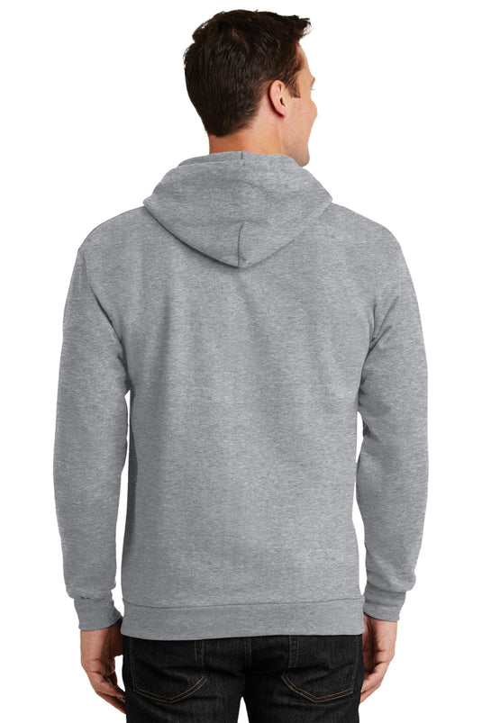 Port & Co Tall Essential Fleece Full-Zip Hooded Sweatshirt. PC90ZHT
