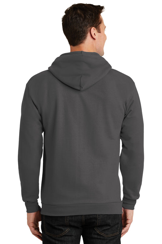 Port & Co Tall Essential Fleece Full-Zip Hooded Sweatshirt. PC90ZHT