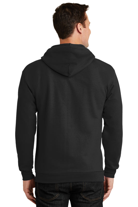 Port & Co Tall Essential Fleece Full-Zip Hooded Sweatshirt. PC90ZHT