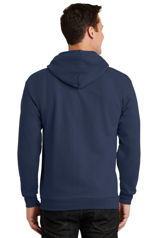 Port & Co Tall Essential Fleece Full-Zip Hooded Sweatshirt. PC90ZHT