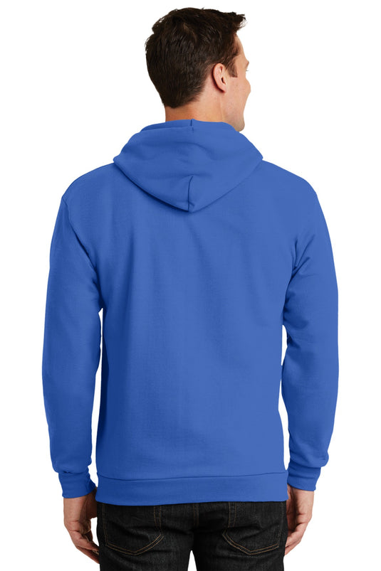 Port & Co Tall Essential Fleece Full-Zip Hooded Sweatshirt. PC90ZHT