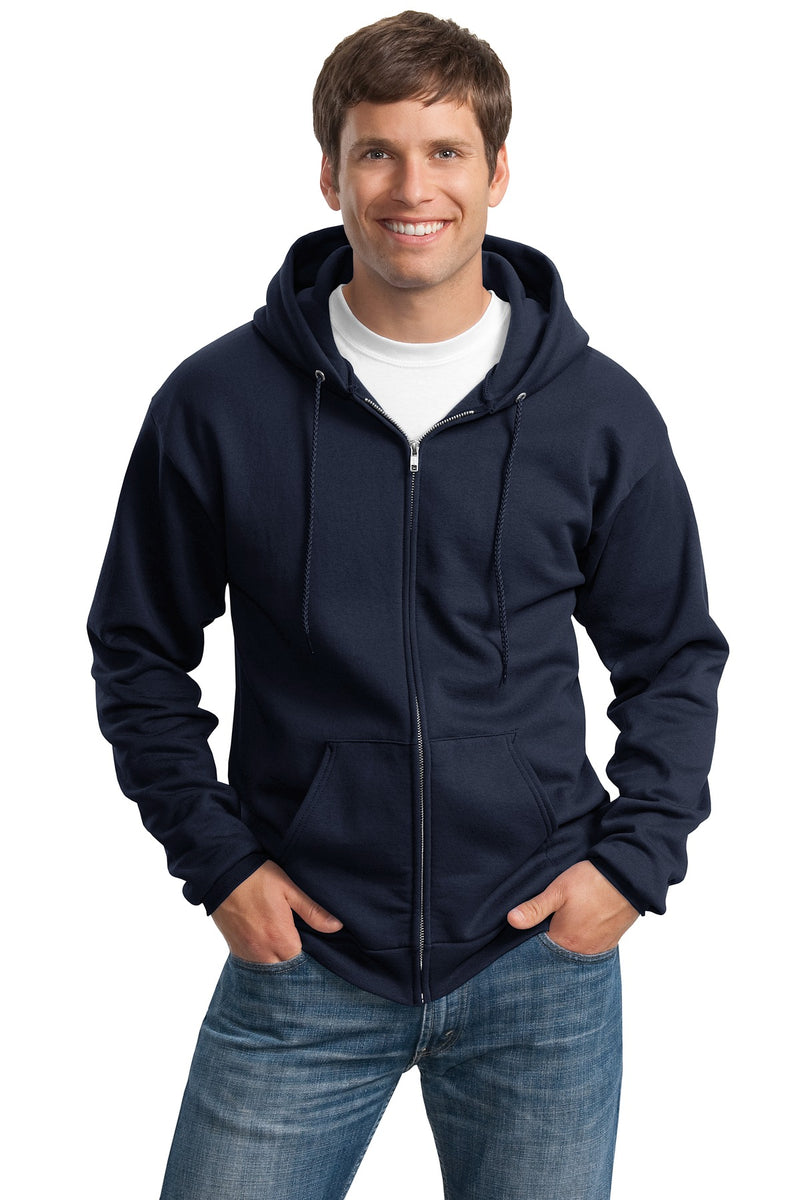 Load image into Gallery viewer, Port &amp; Co Tall Essential Fleece Full-Zip Hooded Sweatshirt. PC90ZHT
