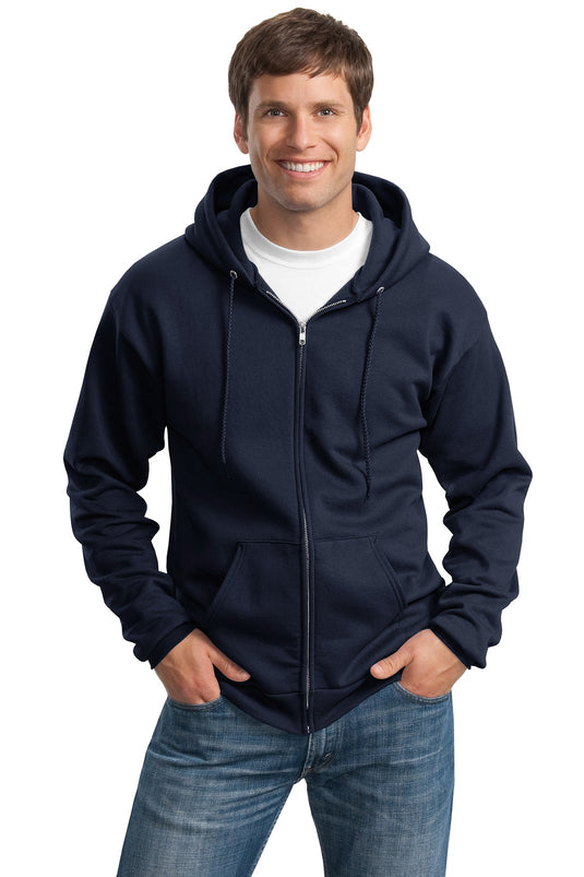 Port & Co Tall Essential Fleece Full-Zip Hooded Sweatshirt. PC90ZHT