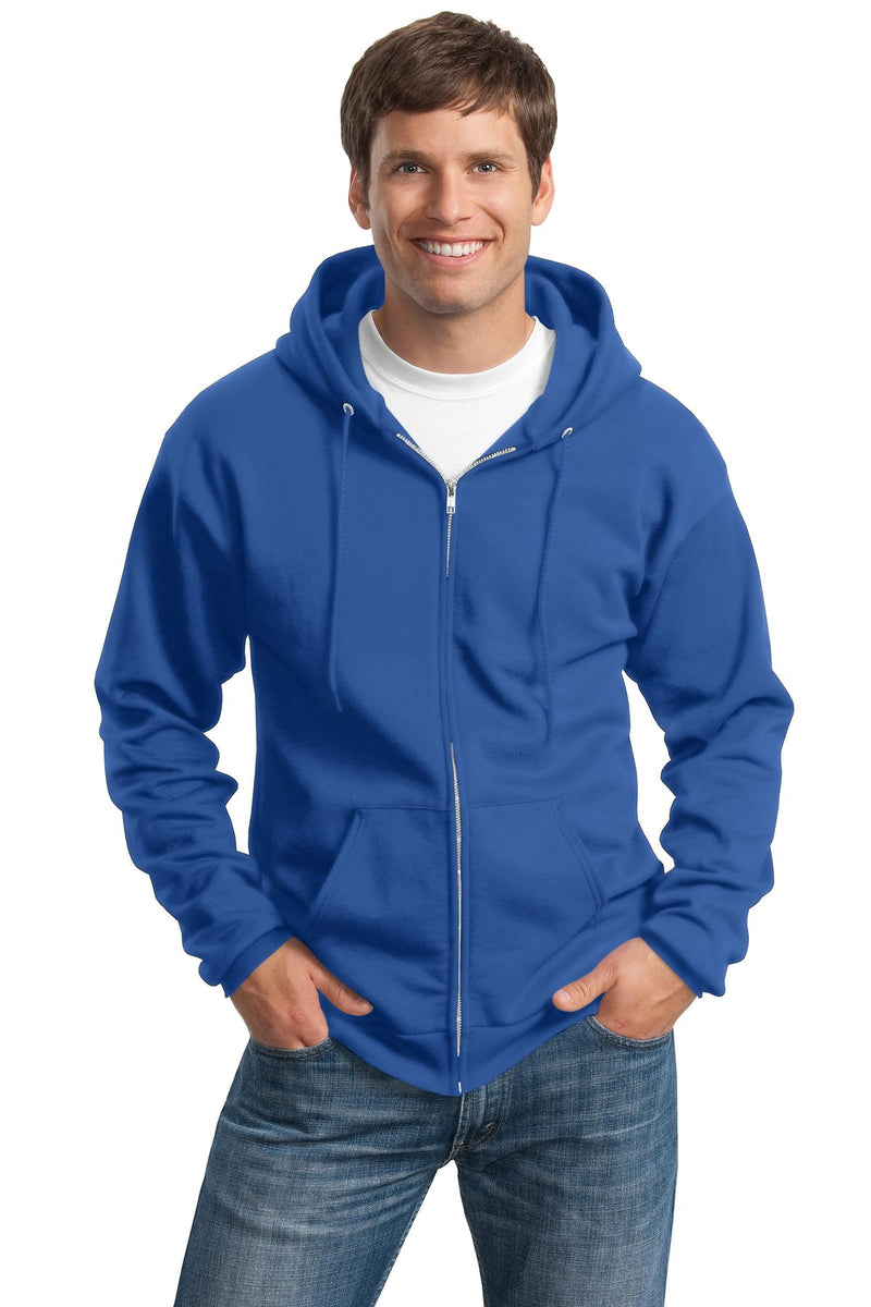 Load image into Gallery viewer, Port &amp; Co Tall Essential Fleece Full-Zip Hooded Sweatshirt. PC90ZHT
