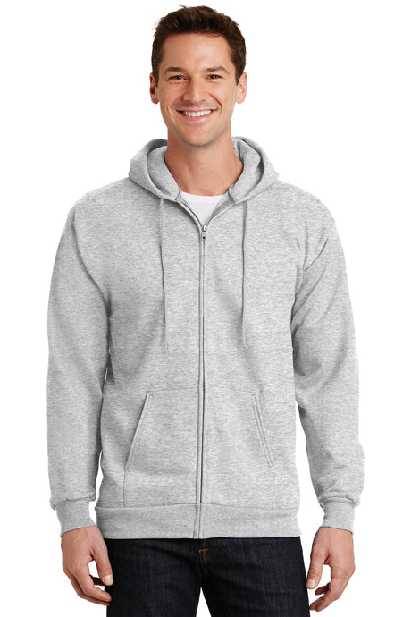 Port & Co Essential Fleece Full-Zip Hooded Sweatshirt.  PC90ZH