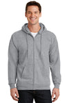 Port & Co Essential Fleece Full-Zip Hooded Sweatshirt.  PC90ZH