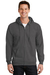 Port & Co Essential Fleece Full-Zip Hooded Sweatshirt.  PC90ZH