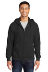 Port & Co Tall Essential Fleece Full-Zip Hooded Sweatshirt. PC90ZHT