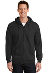 Port & Co Essential Fleece Full-Zip Hooded Sweatshirt.  PC90ZH