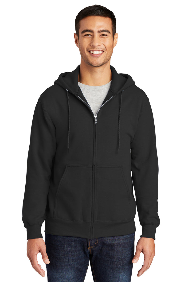 Load image into Gallery viewer, Port &amp; Co Tall Essential Fleece Full-Zip Hooded Sweatshirt. PC90ZHT

