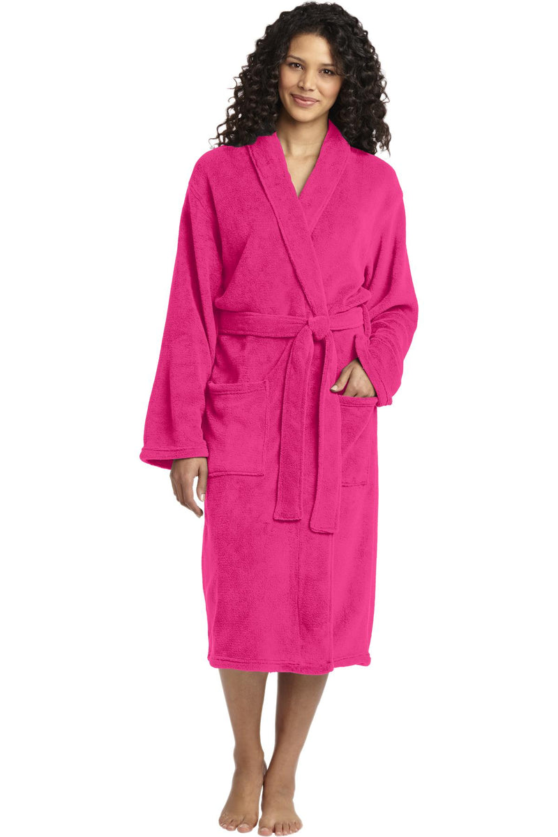 Load image into Gallery viewer, Port Authority Plush Microfleece Shawl Collar Robe. R102
